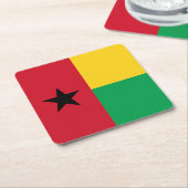 Flag Guinee-Bissau Kartonnen Onderzetters (Schuin)