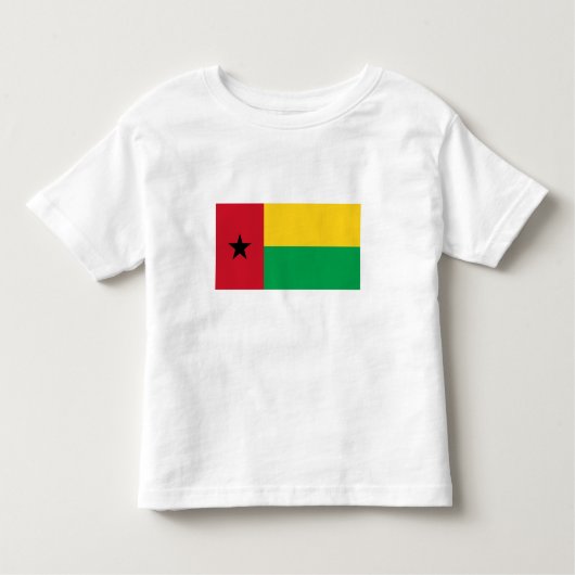 Flag Guinee-Bissau Kinder Shirts (Voorkant)
