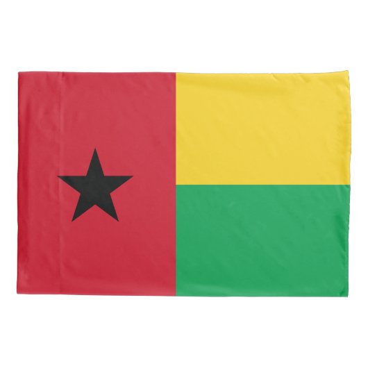 Flag Guinee-Bissau Kussensloop (Achterkant)