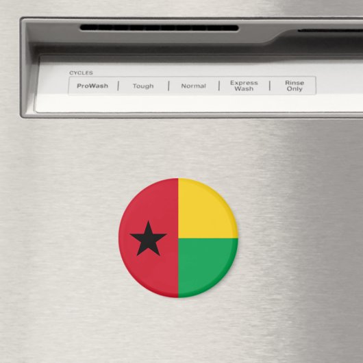 Flag Guinee-Bissau Magneet (Insitu (Vaatwasser))