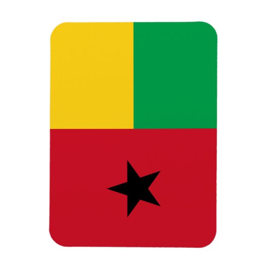 Flag Guinee-Bissau Magneet (Verticaal)