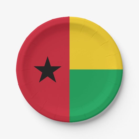 Flag Guinee-Bissau Papieren Bordje (Voorkant)