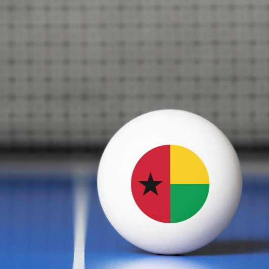 Flag Guinee-Bissau Pingpongbal (Net)