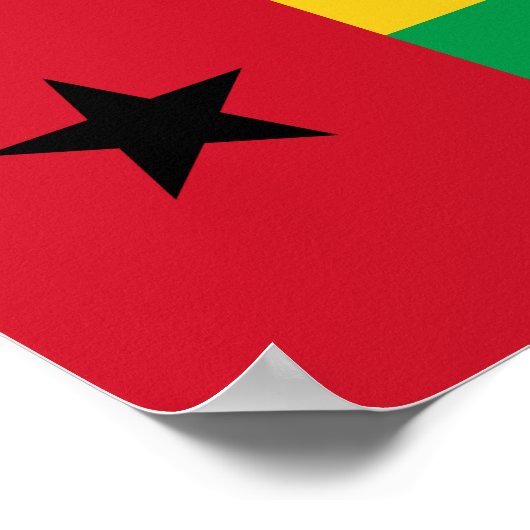 Flag Guinee-Bissau Poster (Hoek)