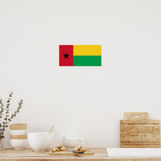 Flag Guinee-Bissau Poster (Keuken)
