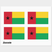 Flag Guinee-Bissau Rechthoekige Sticker (Vel)