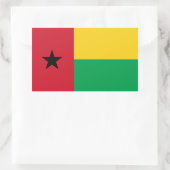 Flag Guinee-Bissau Rechthoekige Sticker (Tas)