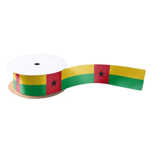 Flag Guinee-Bissau Satijnen Lint (Spoel)