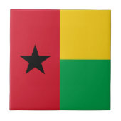 Flag Guinee-Bissau Tegeltje (Voorkant)