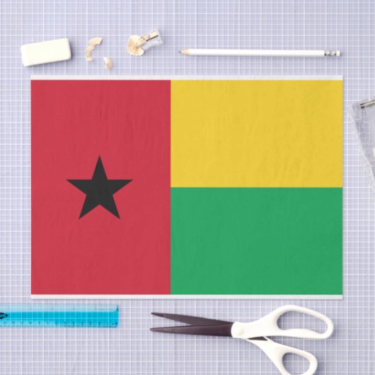Flag Guinee-Bissau Tissuepapier (Craft)