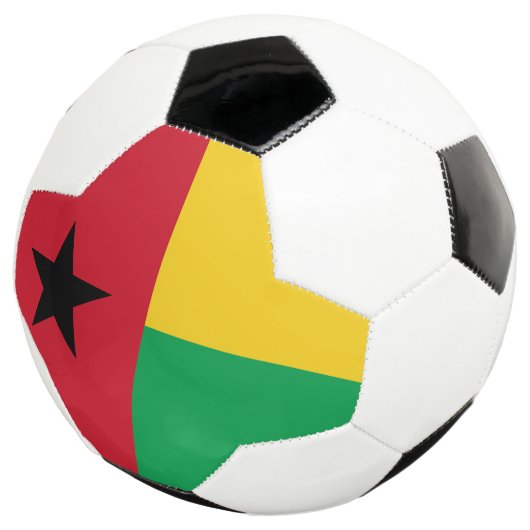 Flag Guinee-Bissau Voetbal (Drie kwart)