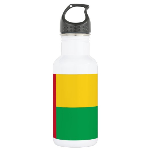Flag Guinee-Bissau Waterfles (Voorkant)