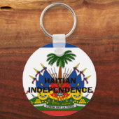 flag-Haiti-detail-lg, HAITIAN INDEPENDENCE Sleutelhanger (Voorkant)