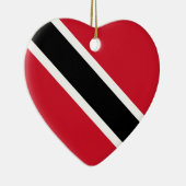 Flag Heart Ornament van Trinidad en Tobago (Rechts)