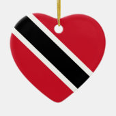 Flag Heart Ornament van Trinidad en Tobago (Voorkant)