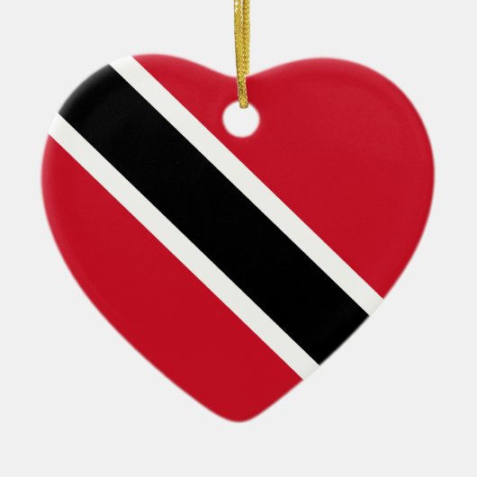Flag Heart Ornament van Trinidad en Tobago (Voorkant)