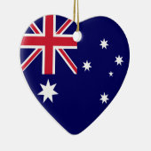 Flag Heart Ornament VS & Australië (Rechts)