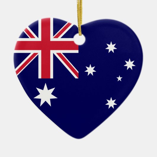 Flag Heart Ornament VS & Australië (Voorkant)