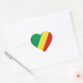 Flag Heart Sticker Congo-Brazzaville (Envelop)