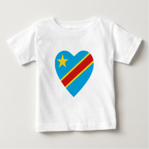 Flag Heart T-Shirt Congo-Kinshasa