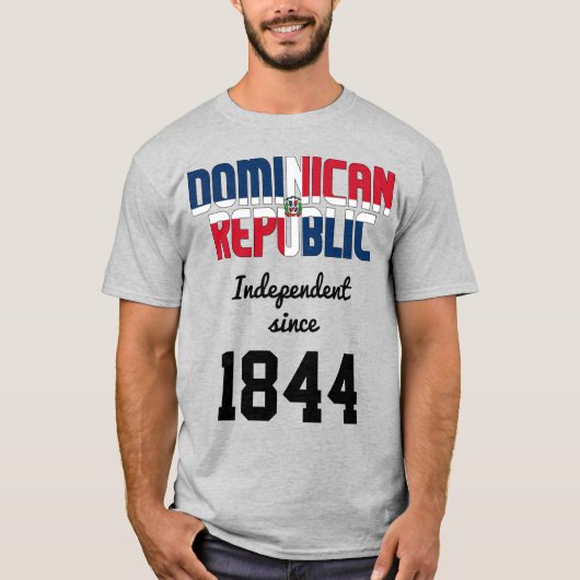 Flag Independence Celebration van de Dominicaanse  T-shirt (Voorkant)