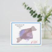 Flag Island - 2026 Postcard Feestdagenkaart (Staand voorkant)