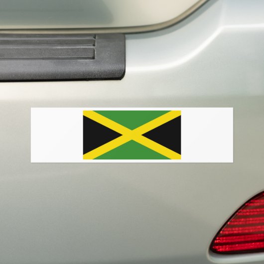 Flag Jamaica Bumpersticker (Op auto)