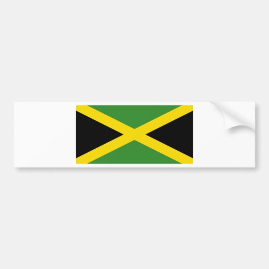 Flag Jamaica Bumpersticker (Voorkant)