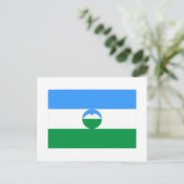 Flag Kabardino-Balkar Briefkaart (Staand voorkant)