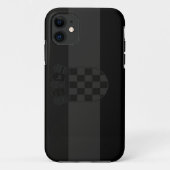 Flag Kroatië Blackout/Stealth Case-Mate iPhone Case (Achterkant)