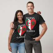Flag Love Marokko Algerije, ik hou van Marokko Alg T-shirt (Unisex)