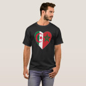 Flag Love Morocco Algeria I Love Morocco Algeria S T-shirt (Voorkant volledig)