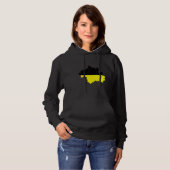Flag Map of Munich City Germany Hoodie (Voorkant volledig)