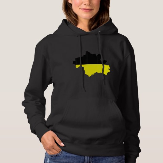 Flag Map of Munich City Germany Hoodie (Voorkant)