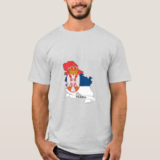 Flag map of Serbia T-shirt