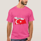 Flag map of Turkey T-shirt (Voorkant)