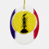 Flag ncl fra knk keramisch ornament (Voorkant)