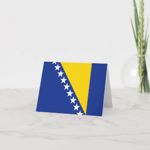 Flag Notecard Bosnië-Herzegovina Kaart