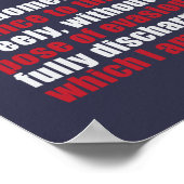 Flag Oath-commissie Poster (Hoek)