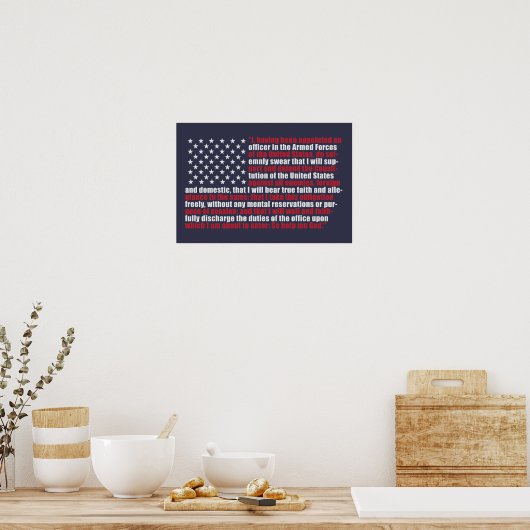 Flag Oath-commissie Poster (Keuken)