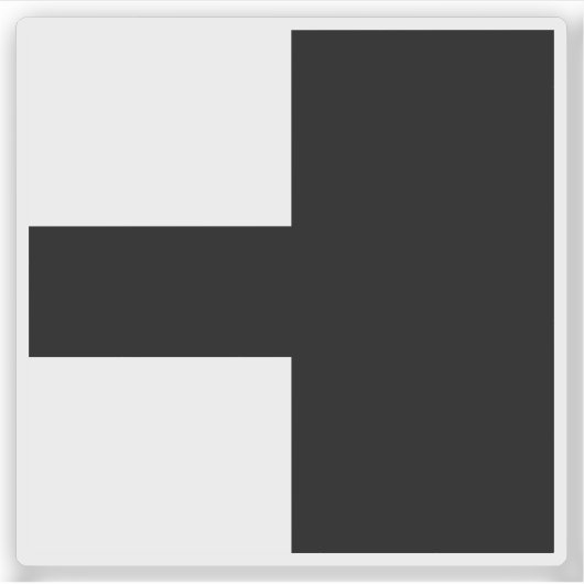 Flag of Aarwangen district, Switzerland Sticker (Voorkant)