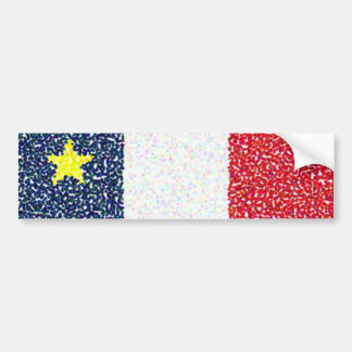 Flag_of_Acadia stippen bumpersticker