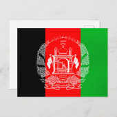 Flag of Afghanistan Briefkaart (Voorkant / Achterkant)