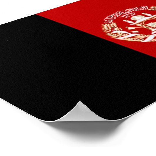 Flag of Afghanistan Poster (Hoek)