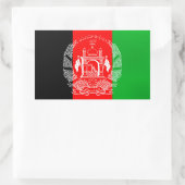 Flag of Afghanistan Rechthoekige Sticker (Tas)