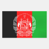 Flag of Afghanistan Rechthoekige Sticker (Voorkant)