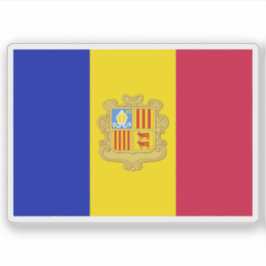 Flag of Andorra (1959–1971) Sticker