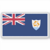 Flag of Anguilla, British Overseas Territory Sticker (Voorkant)