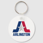 Flag of Arlington, Texas Keychain (Achterkant)