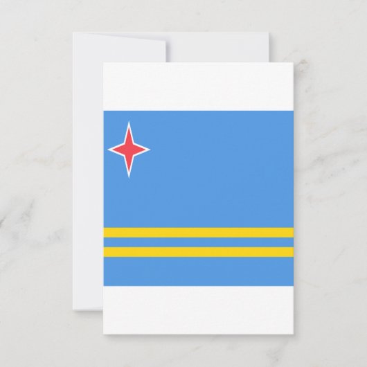 Flag of Aruba Save The Date (Voorkant)